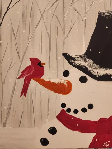 snowman painting 